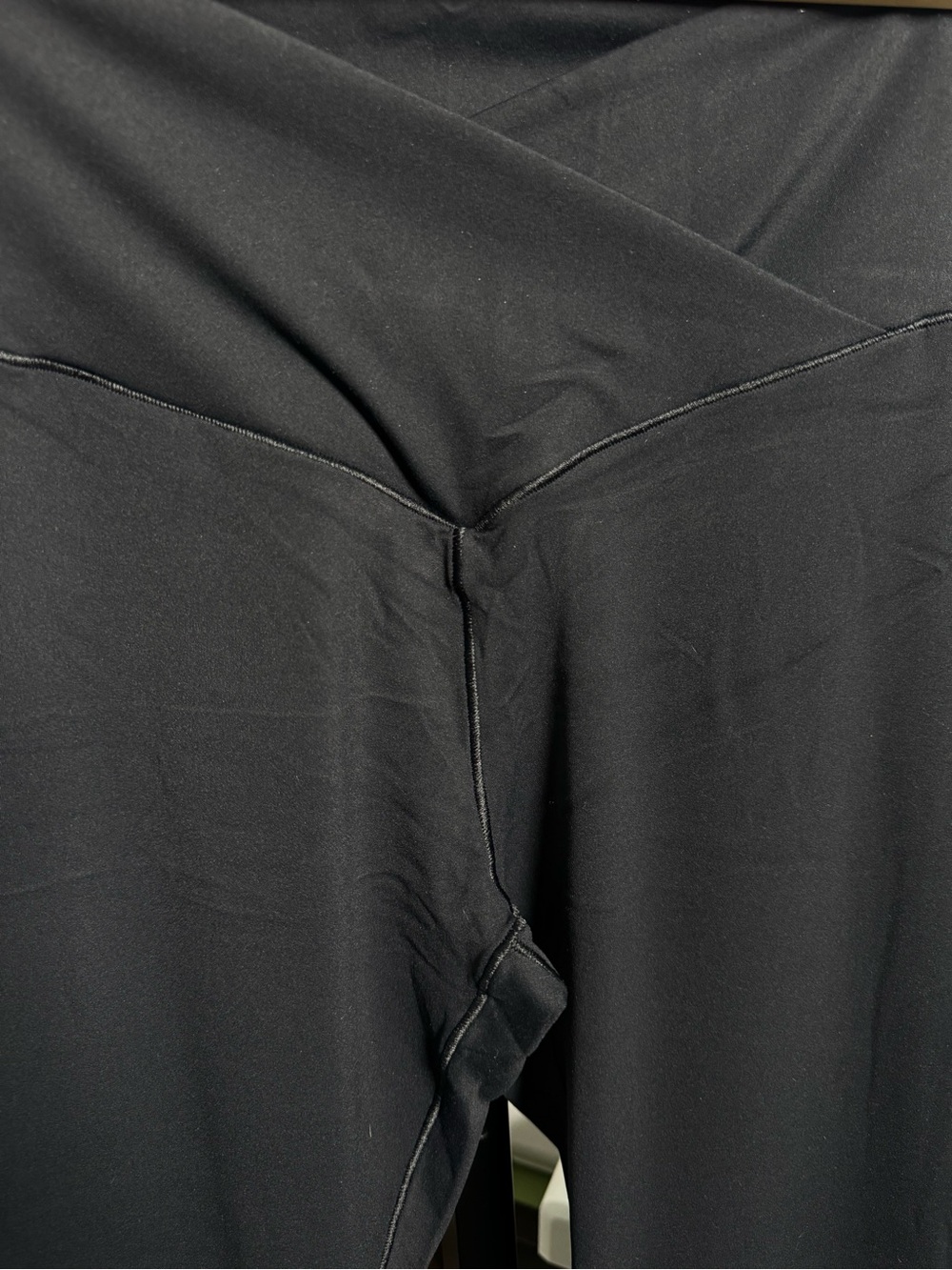 Sunzel Flare Crossover Yoga Pants- Tummy Control, High-Waisted -Wide Leg - Picture 7 of 12